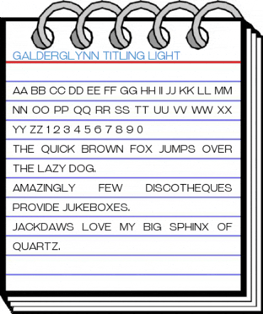 Galderglynn Titling Light Font