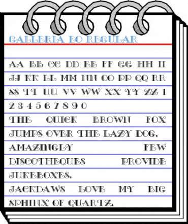 Galleria Eo Regular Font
