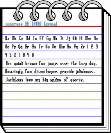genotype RH (BRK) Normal Font