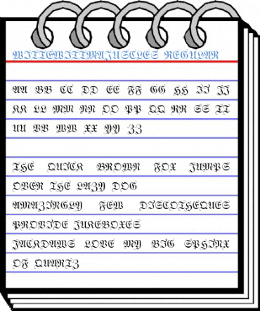 WittewittMajuscles Regular Font