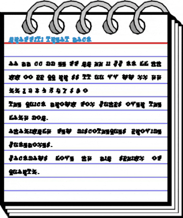 Graffiti Treat Back Font