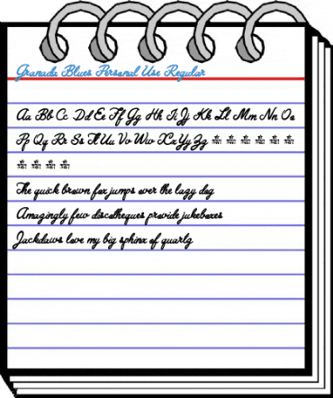 Granada Blues Personal Use Regular Font