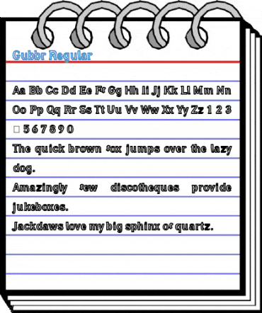 Gubbr Regular Font