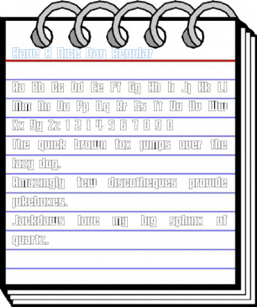 Have A Nice Day Regular Font