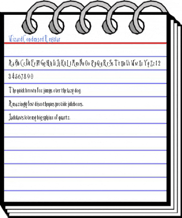 WizardCondensed Regular Font