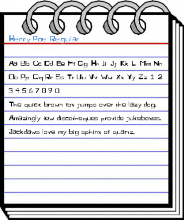 Henry Poe Regular Font