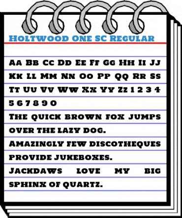 Holtwood One SC Regular Font