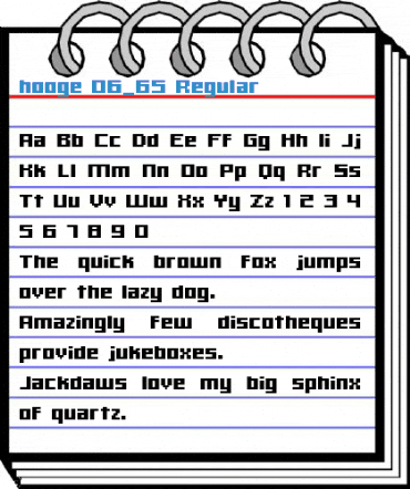 hooge 06_65 Regular Font