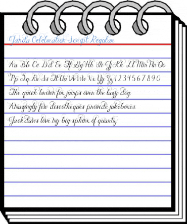 Janda Celebration Script Regular Font