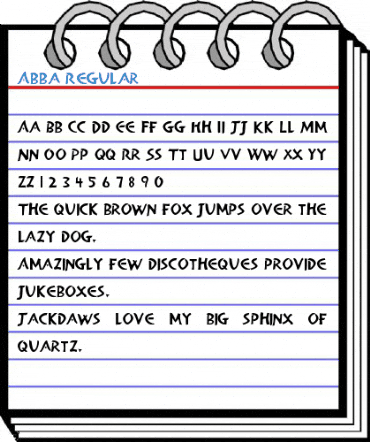 Abba Regular Font