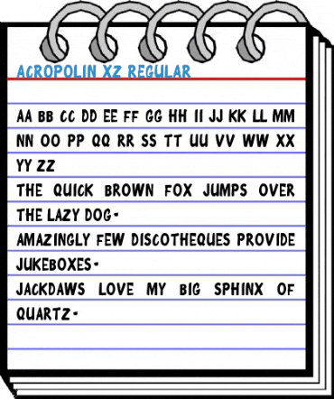 Acropolin XZ Regular Font