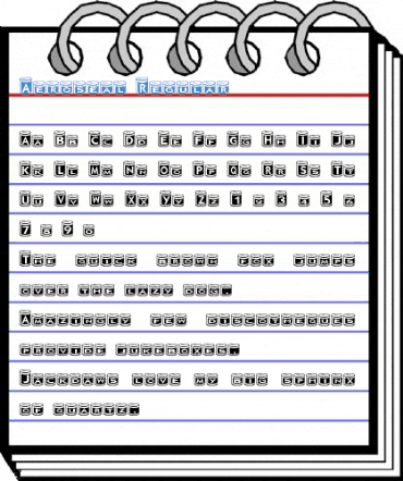 Aeroseal Regular Font