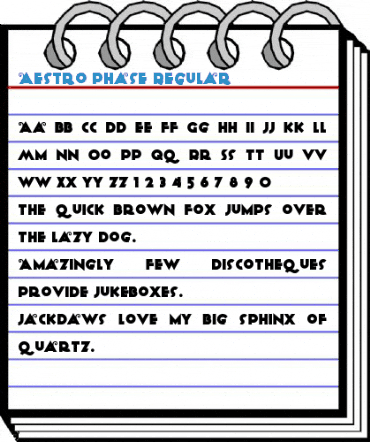 Aestro Phase Regular Font