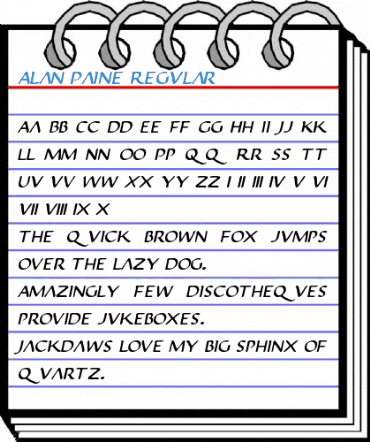 Alan Paine Regular Font