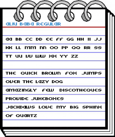 Aliu Baba Regular Font