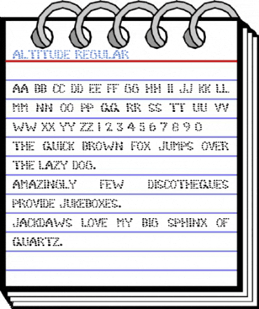 ALTITUDE Regular Font