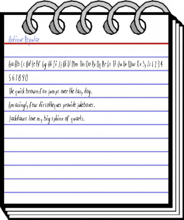 Antique Regular Font