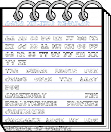 Aqua Minero Regular Font
