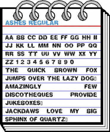 Ashes Regular Font