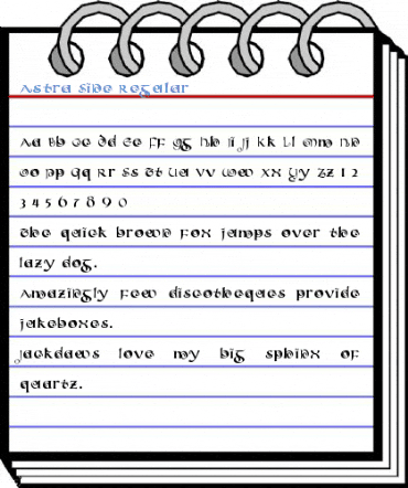 Astra Sine Regular Font