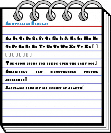 Australian Regular Font