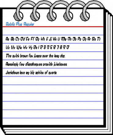 Bablio Plus Regular Font