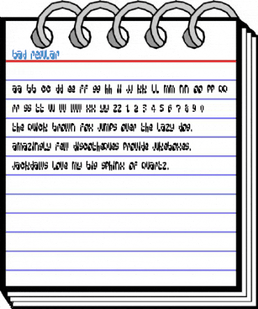 Bad Regular Font