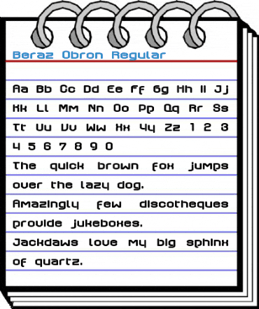 Beraz Obron Regular Font