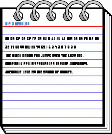 Big B Regular Font