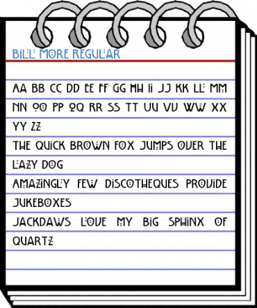 Bill More Regular Font