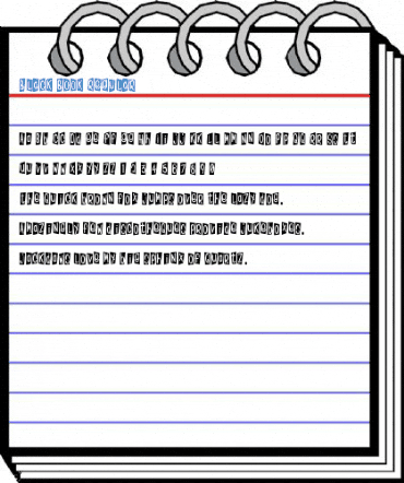 Black Book Regular Font