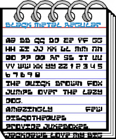 Black Metal Regular Font
