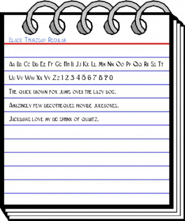 Black Thurzday Regular Font