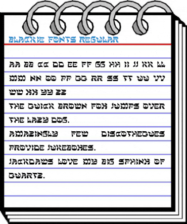 Blackie Fonts Regular Font
