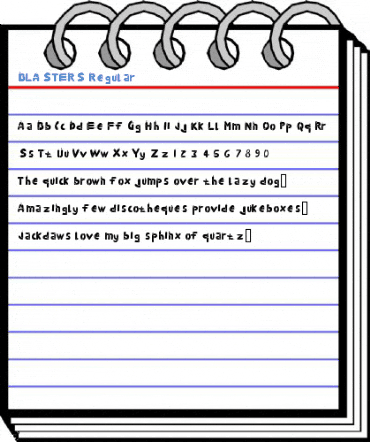 BLASTERS Regular Font