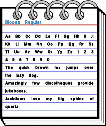 Blooop Regular Font