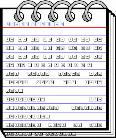 Board Regular Font