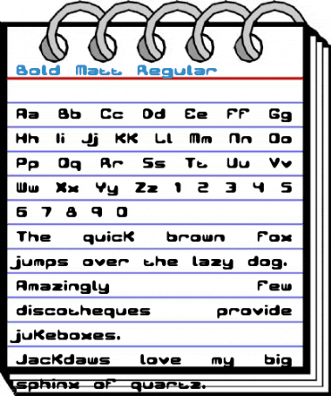 Bold Matt Regular Font