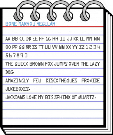 BONE MARROW Regular Font
