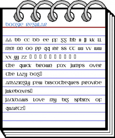 Boogie Regular Font