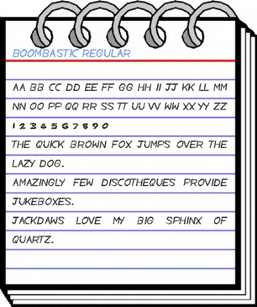 BOOMBASTIC Regular Font