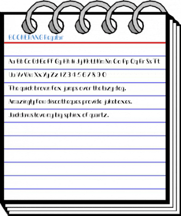 BOOMERANG Regular Font
