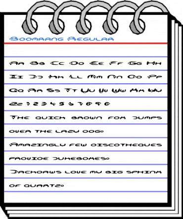 Boomrang Regular Font