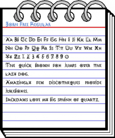 Born Free Regular Font