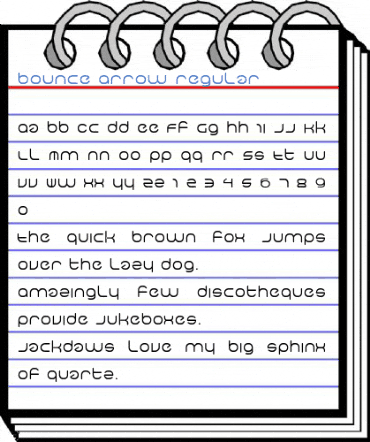 Bounce Arrow Regular Font