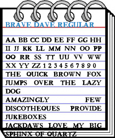 Brave Dave Regular Font