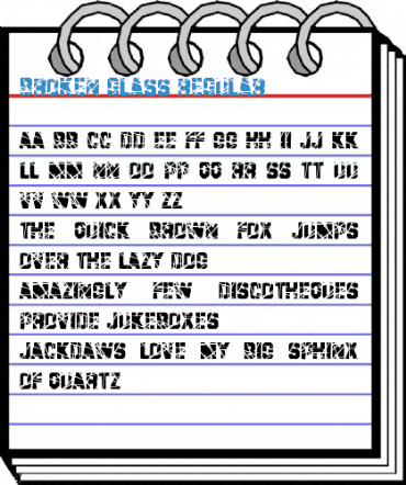 Broken Glass Regular Font