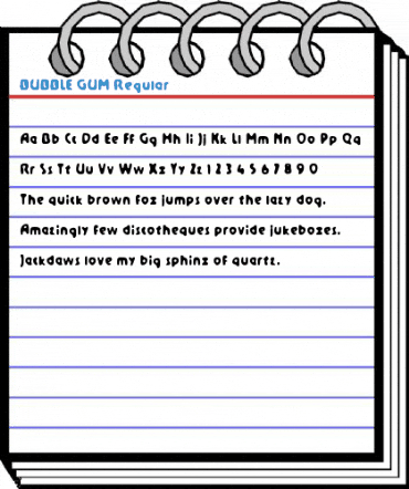BUBBLE GUM Regular Font