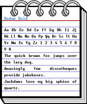 Bodge Bold Font