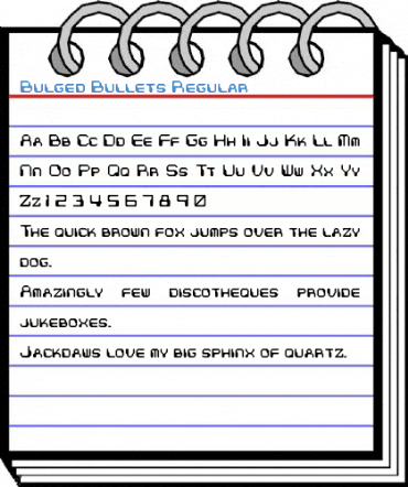 Bulged Bullets Regular Font